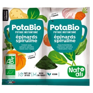 Potage instantané Potabio Épinards Spiruline BIO