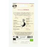 BETTERAVE de Detroit Améliorée 2 AB- Semences reproductibles bio