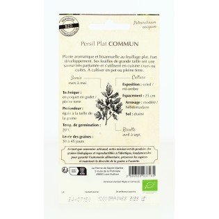 Persil Commun 2 - Semences reproductibles bio | FERME DE SAINTE MARTHE