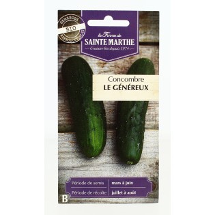 CONCOMBRE le Généreux AB  - Semences reproductibles bio | FERME DE SAINTE MARTHE