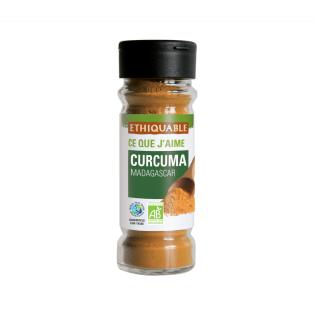 Curcuma du Kérala en poudre bio & équitable - 40 g | ETHIQUABLE