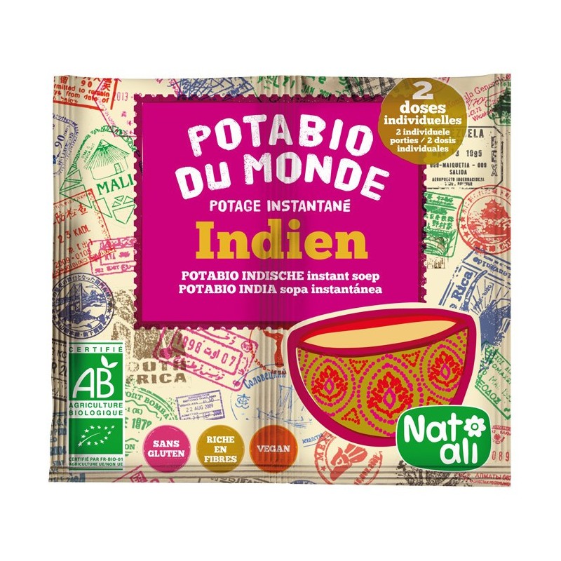 Potage instantané Potabio du Monde Indien BIO