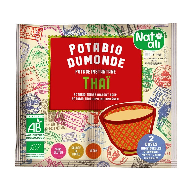 Potage instantané Potabio du Monde Thaï BIO