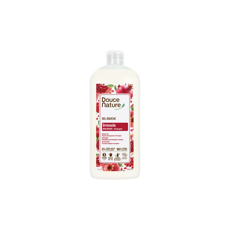 Gel Douche Haute Tolérance à la Rose bio - 1 L | DOUCE NATURE