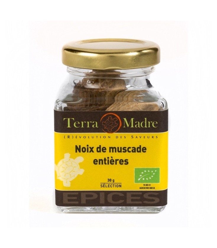 Noix de muscade entières bio