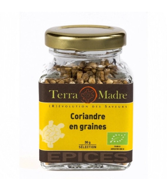 Coriandre en grains bio (petit pot)