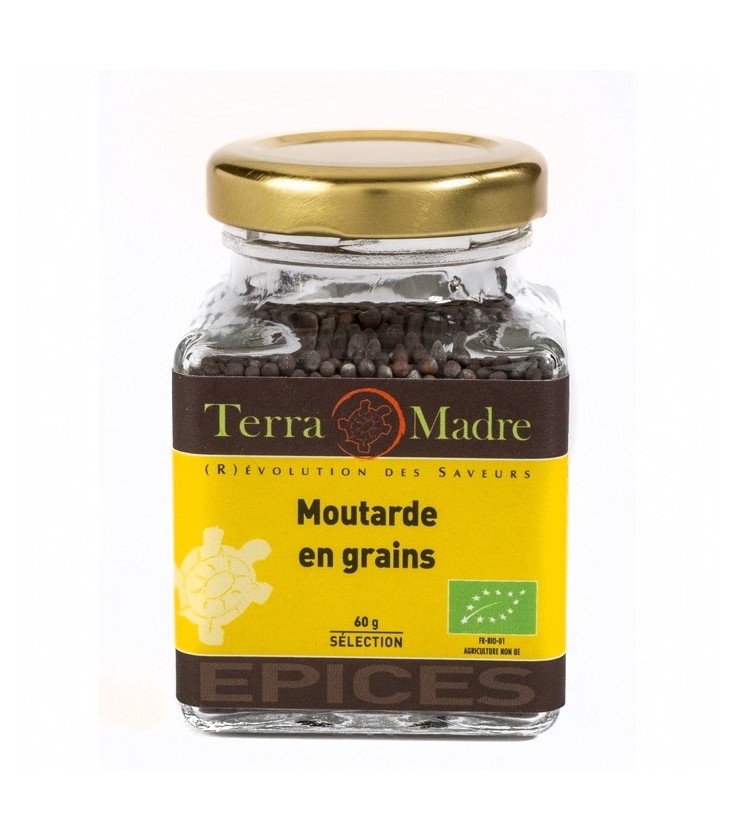 DATE DÉPASSÉE - Moutarde brune en grains bio