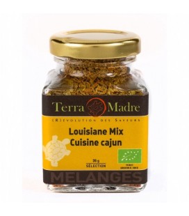 DATE DÉPASSÉE - Louisiane Mix - Mélange d'épices bio pour cuisine Créole et plat de légumes Cajuns