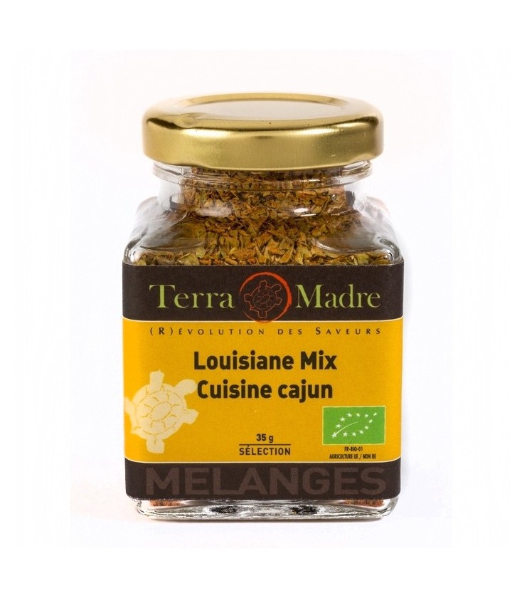 Louisiane Mix - Mélange d'épices bio pour cuisine Créole et plat de légumes Cajuns