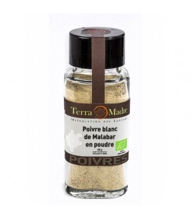 Poivre Blanc de Malabar en POUDRE bio