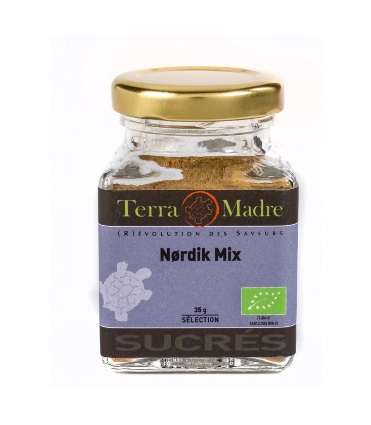 Nordik Mix - Mélange d'épices bio pour Cakes, Gâteaux roulés, Biscuits, Confitures, Pâtisserie, Pains d'épice