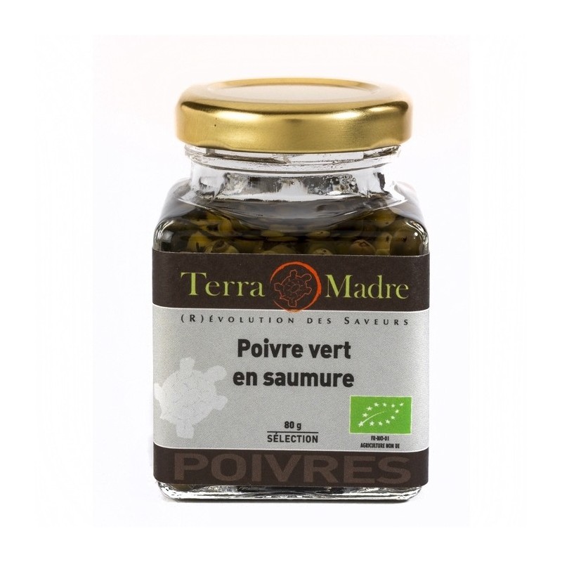 Poivre vert en saumure bio