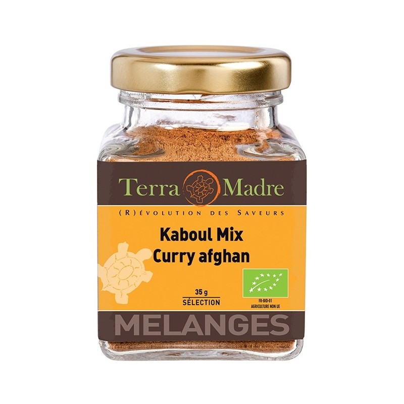 Kaboul Mix (Curry afghan) - Mélange d'épices bio pour Viandes, Poissons, Plats de riz - 35 g | TERRA MADRE