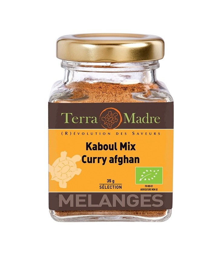 DATE DÉPASSÉE - Kaboul Mix (Curry afghan) - Mélange d'épices bio pour Viandes, Poissons, Plats de riz