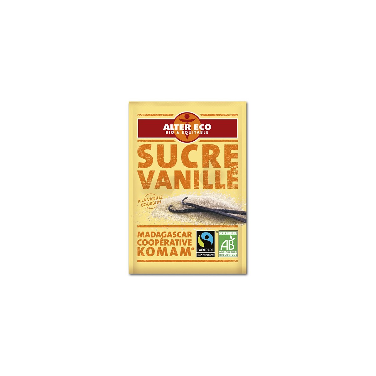 sucre vanille 6x75 g bio et equitable derniers stocks