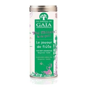 Le joueur de Flûte - Thé Vert aromatisé (Bergamote Vanille) bio - 100 g | JARDINS DE GAÏA