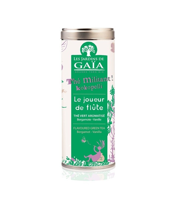 DATE DÉPASSÉE - Le joueur de Flûte - Thé Vert aromatisé (Bergamote Vanille) bio