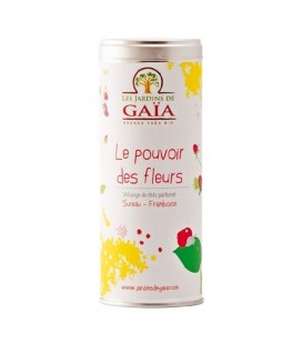 DATE DÉPASSÉE - Le Pouvoir des Fleurs - Mélange de Thés parfumés (Sureau , Framboise) bio