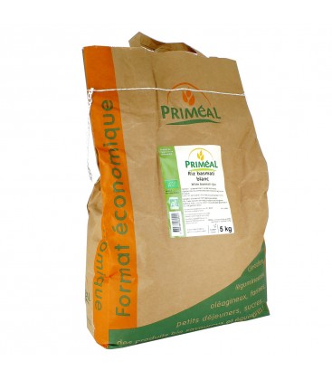 Riz basmati blanc bio VRAC RHD - 5 kg | PRIMÉAL