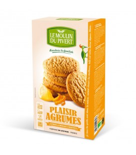 Biscuits Plaisir Agrumes Citron et Orange confits bio & équitable