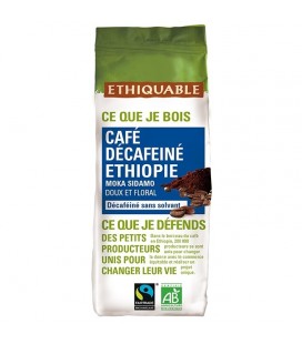 Café décafeiné Ethiopie MOULU bio & équitable