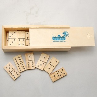 Jeu de dominos miniature en bois | CHOUETTE NATURE