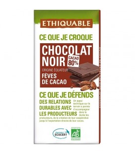 Chocolat Noir Fèves de Cacao bio & équitable