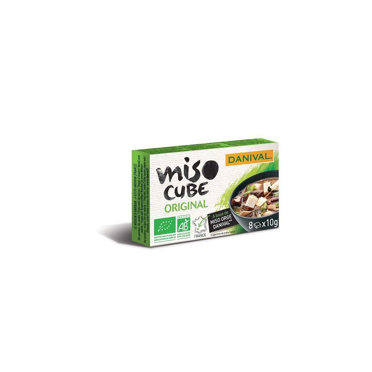 Miso CUBE (bouillon) Original bio 8 x 10 g DANIVAL