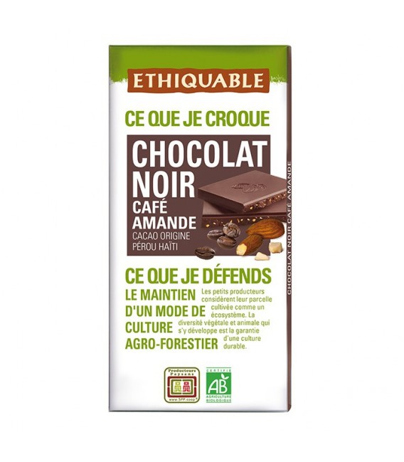 PROMO - Chocolat Noir Café Amande bio & équitable