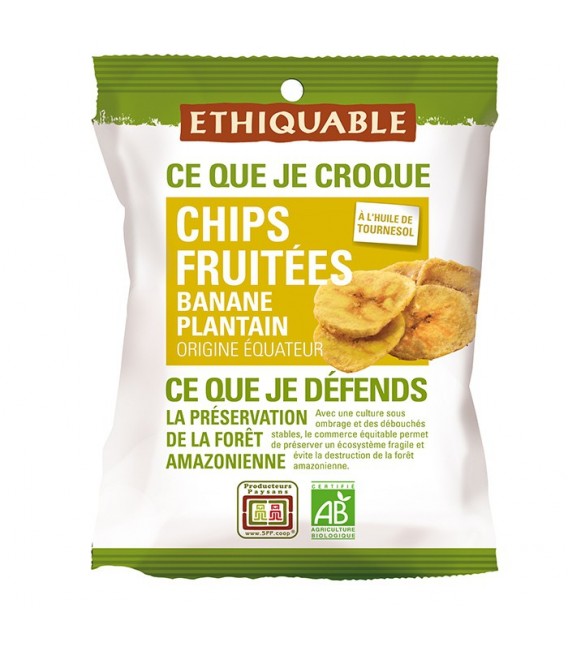 DATE PROCHE - Chips FRUITÉES Banane Plantain bio & équitable