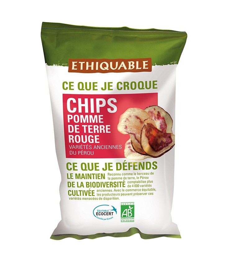 Chips Pomme de Terre Rouge bio & équitable