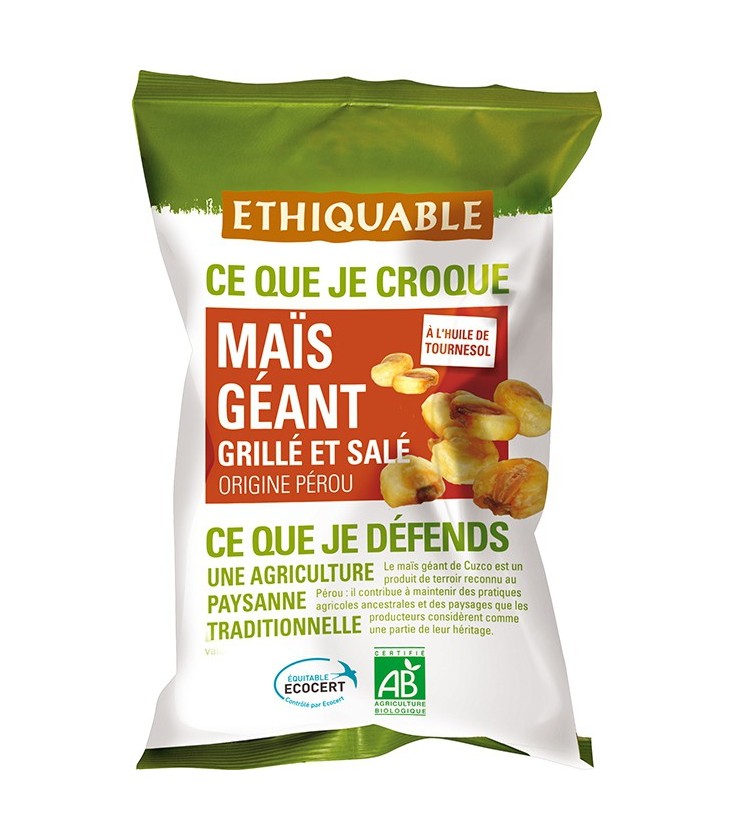 Maïs géant grillé et salé bio & équitable