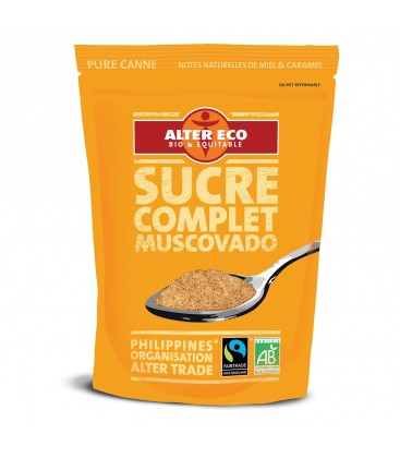 Sucre de Canne Complet Muscovado bio & équitable - 500 g | ALTER ECO