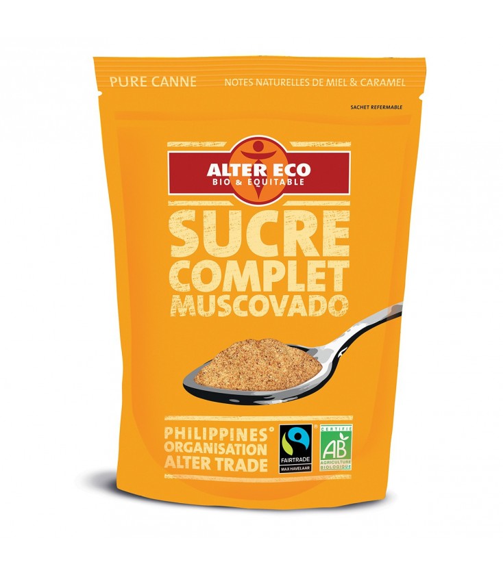 Sucre de Canne Complet Muscovado bio & équitable