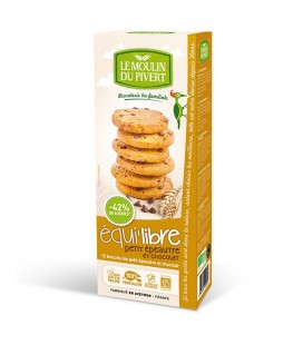 Biscuits bio Equi'libre Petit Epeautre et Chocolat Bio & Vegan
