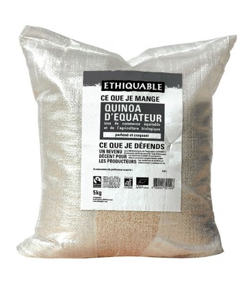 Quinoa Blond d'Équateur bio et équitable VRAC RHD - 5 kg | ETHIQUABLE