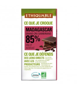 Chocolat Noir Grand Cru 85% bio & équitable