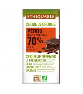 Chocolat Noir Grand Cru 70% bio & équitable