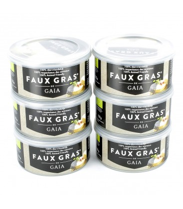 Lot de 6 Faux Gras de Gaia bio et sans huiles de palme - 750 g | GAIA