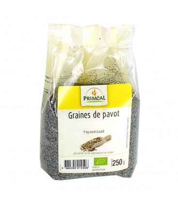 Graines de pavot bio - 250 g | PRIMÉAL