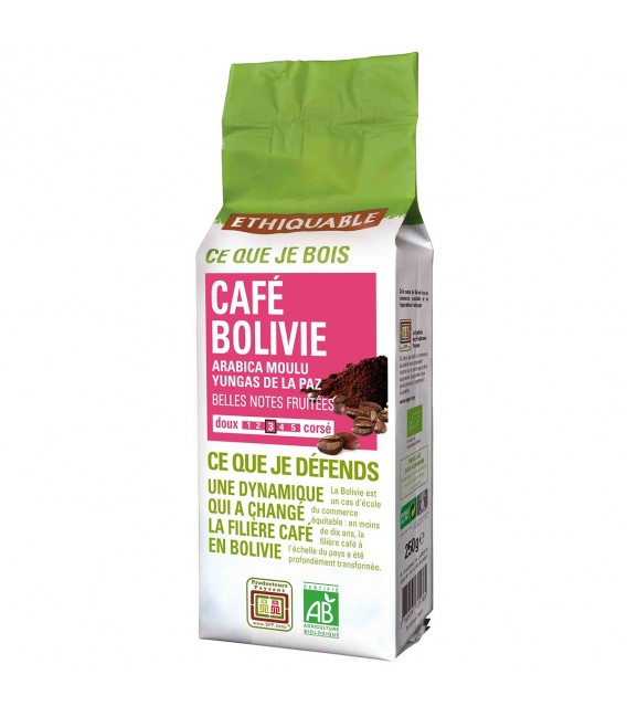 Café Bolivie MOULU bio & équitable