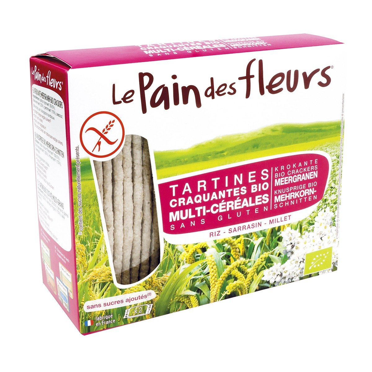 Acheter Le pain des fleurs Tartines Multi-Céréales, sans gluten, Bio