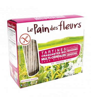 Tartines craquantes multi-céréales sans gluten bio - 150 g | LE PAIN DES FLEURS