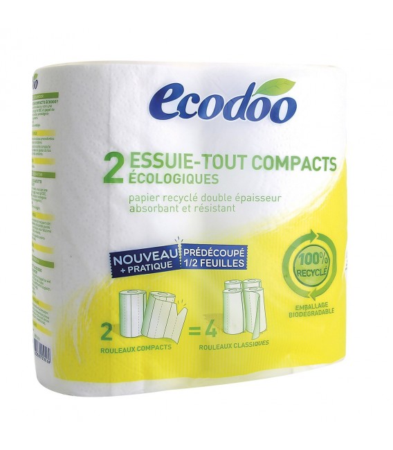 Essuie-tout (sopalin) compacts écologiques et 100 % récyclé