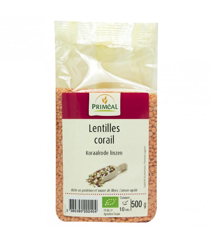 PROMO - Lentilles corail bio
