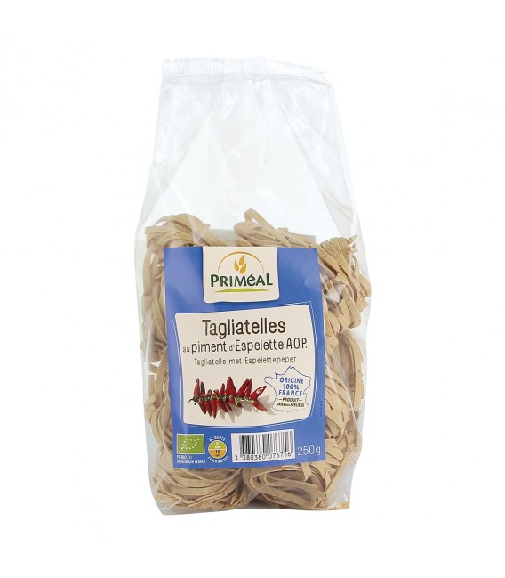 Tagliatelles au piment d'Espelette bio