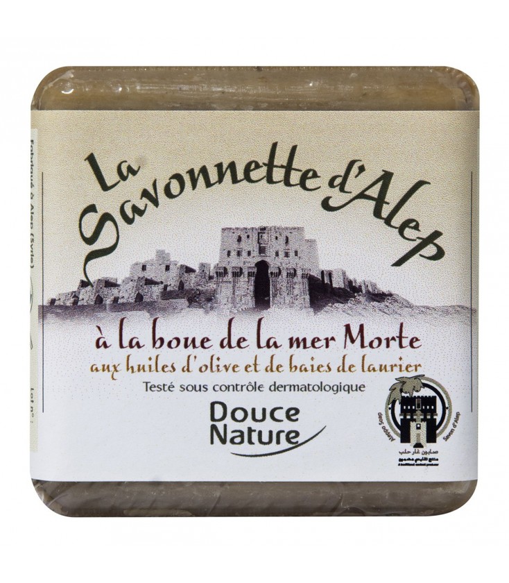 Savonnette d'Alep à la boue de la mer Morte et aux huiles d'olive et de baies de laurier