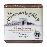 Savonnette d'Alep à l'argile rouge et aux huiles d'olive et de baies de laurier - 100 g | DOUCE NATURE