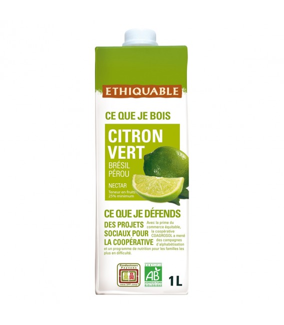 Nectar de Citron Vert bio & équitable